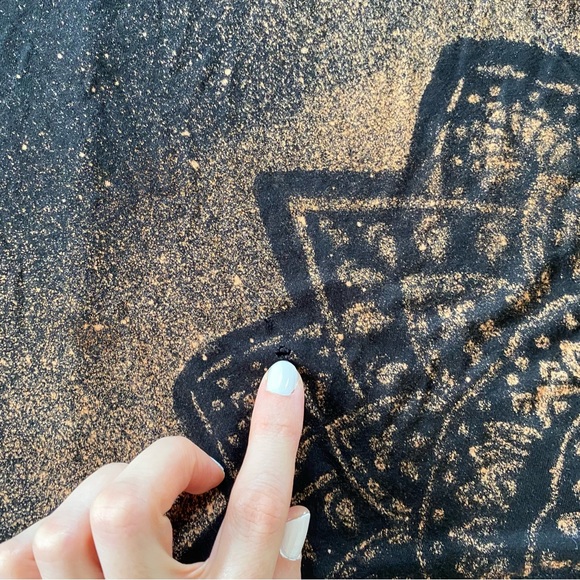 OOAK🔹️Mandala Long Sleeve Top Womens Size Small Light Weight Viscose Knit - Picture 11 of 11